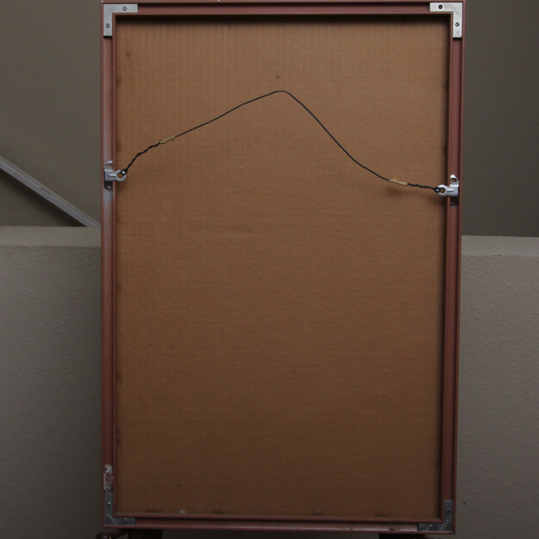 Framed Jean-Michel Folon Exhibition Poster Print