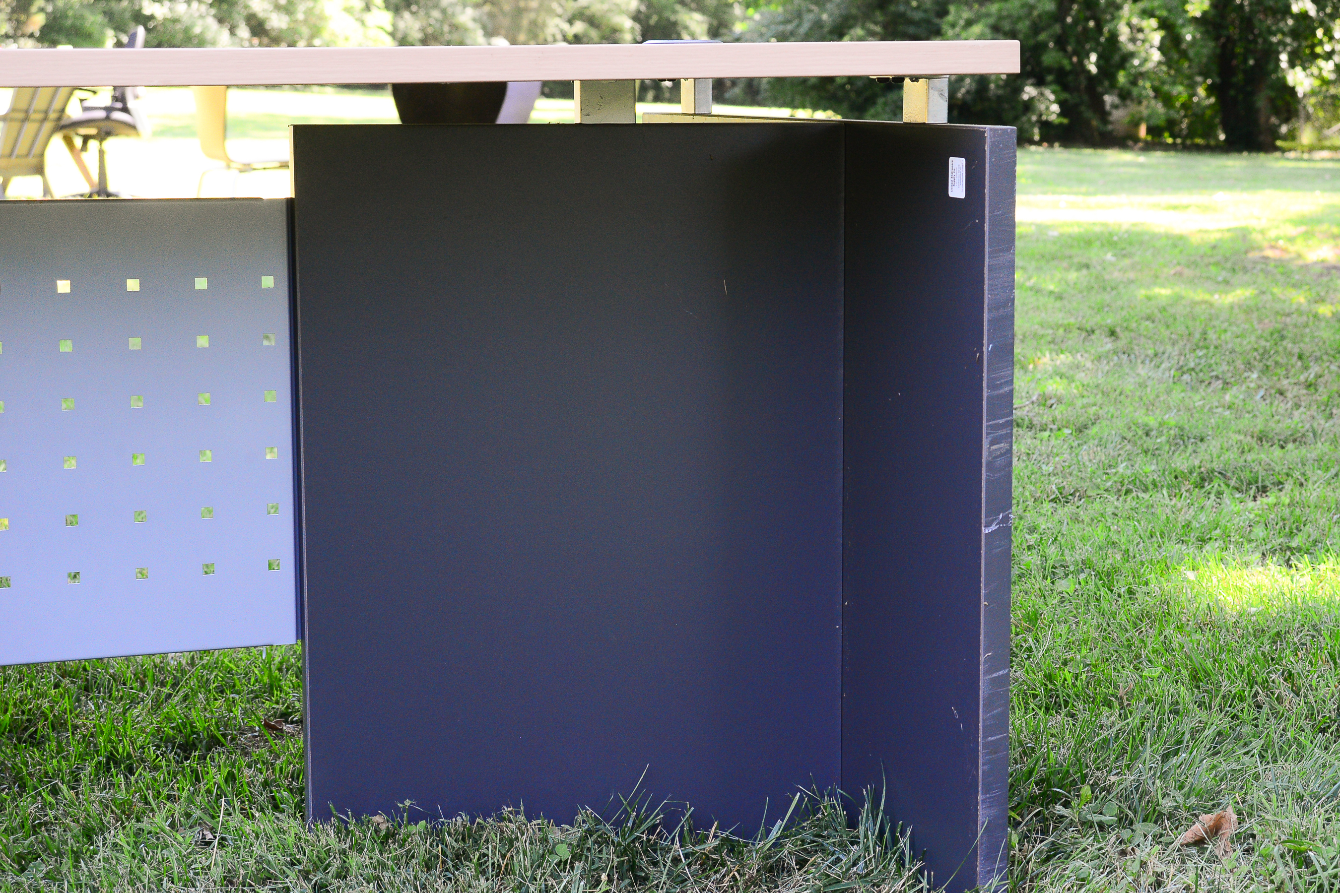 Desk and Two File Organizers