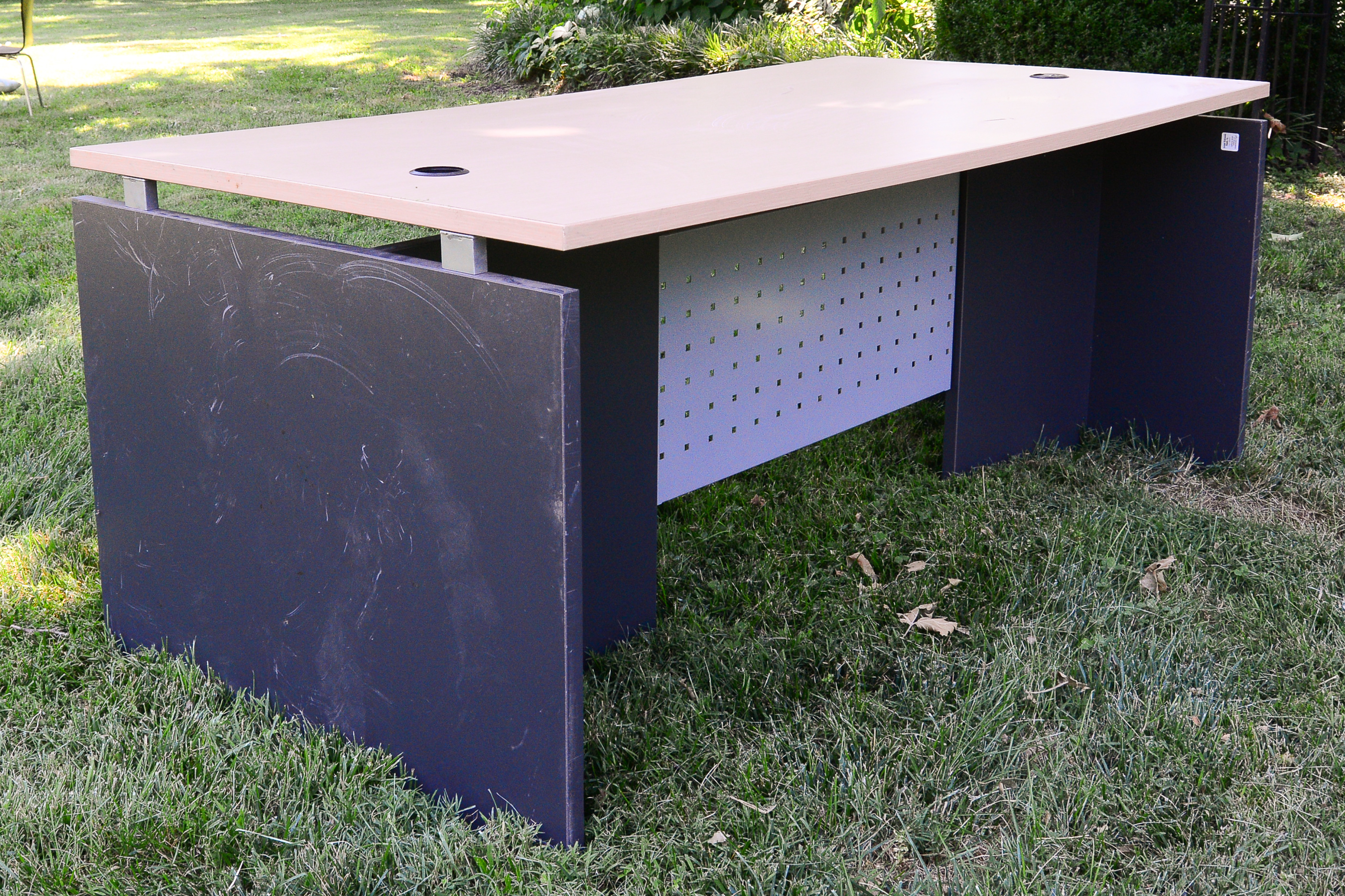 Desk and Two File Organizers