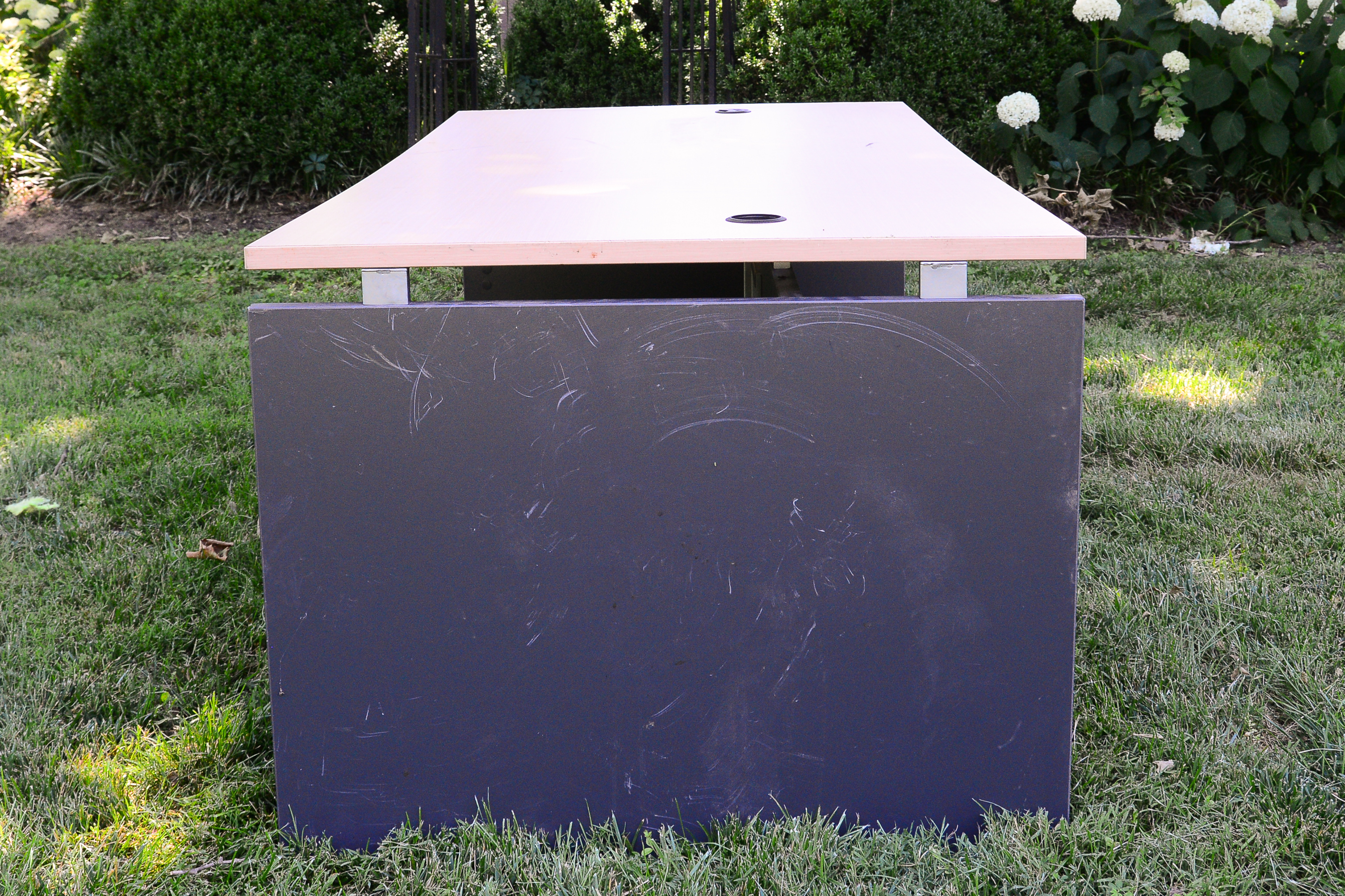 Desk and Two File Organizers