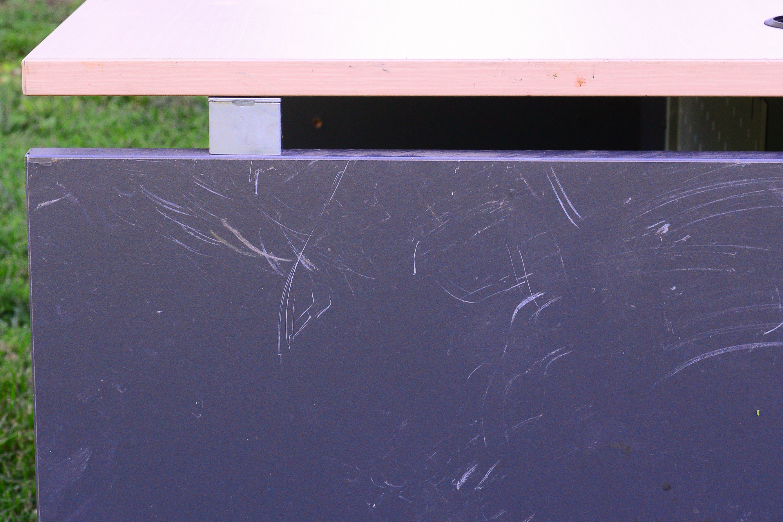 Desk and Two File Organizers