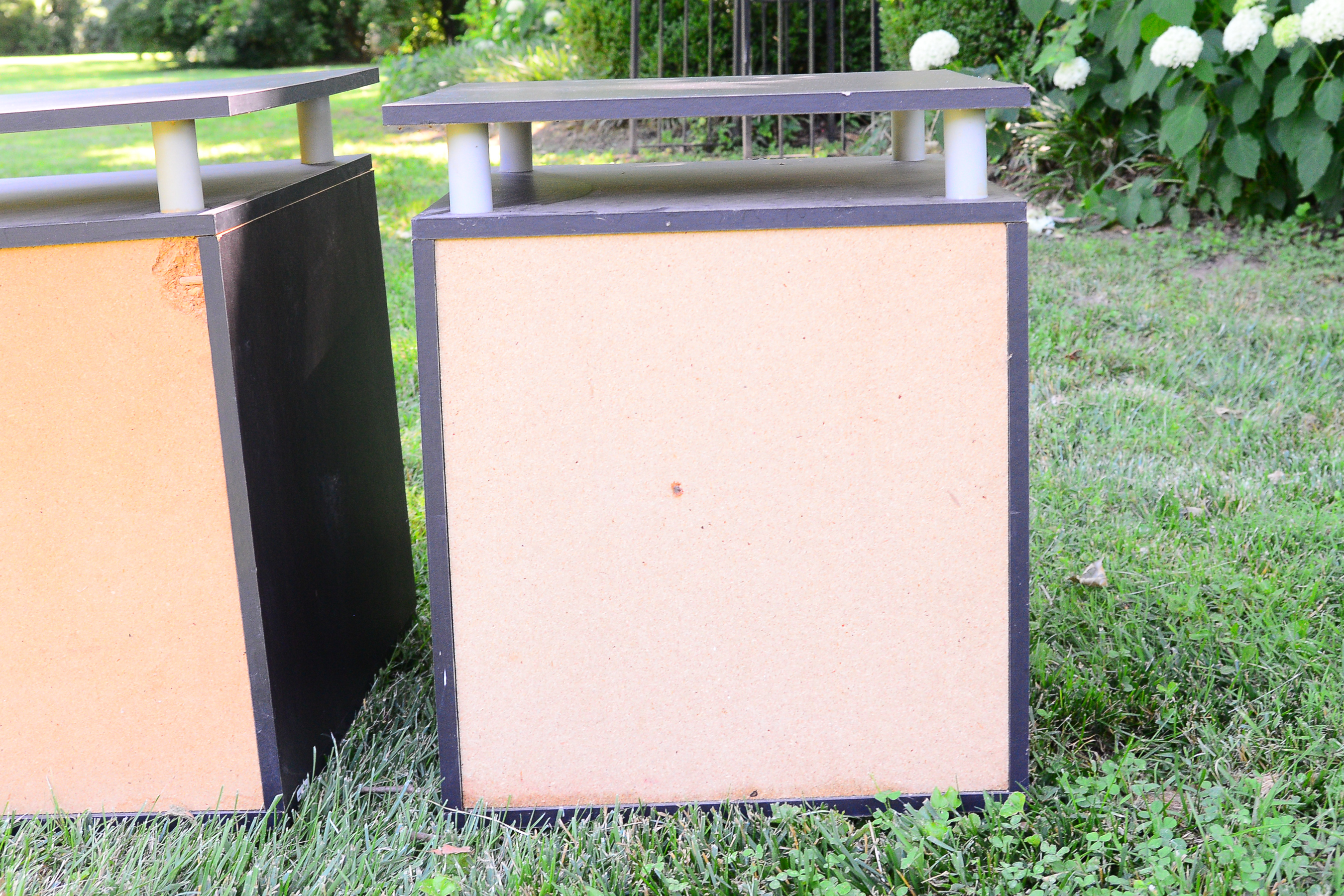 Desk and Two File Organizers