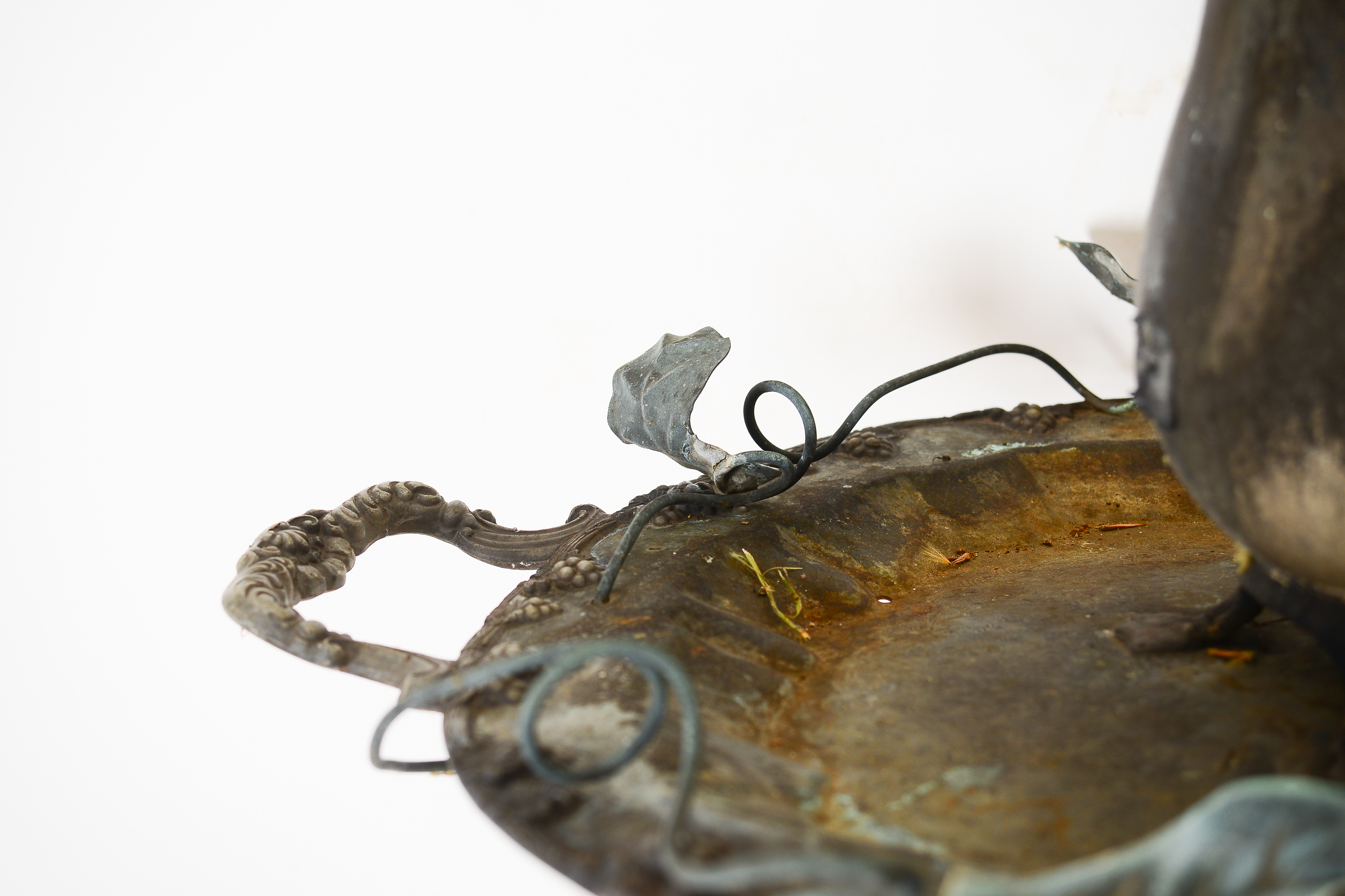 Teakettle on Stand Outdoor Decor