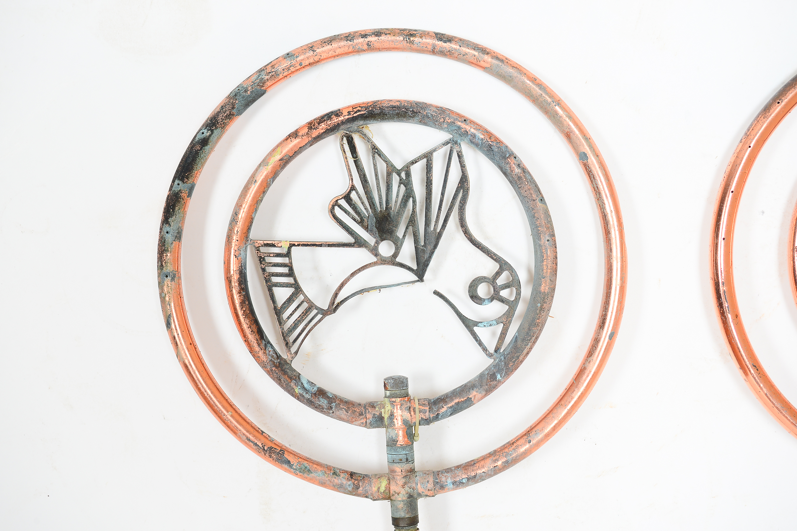 Trio of Decorative Copper Sprinklers