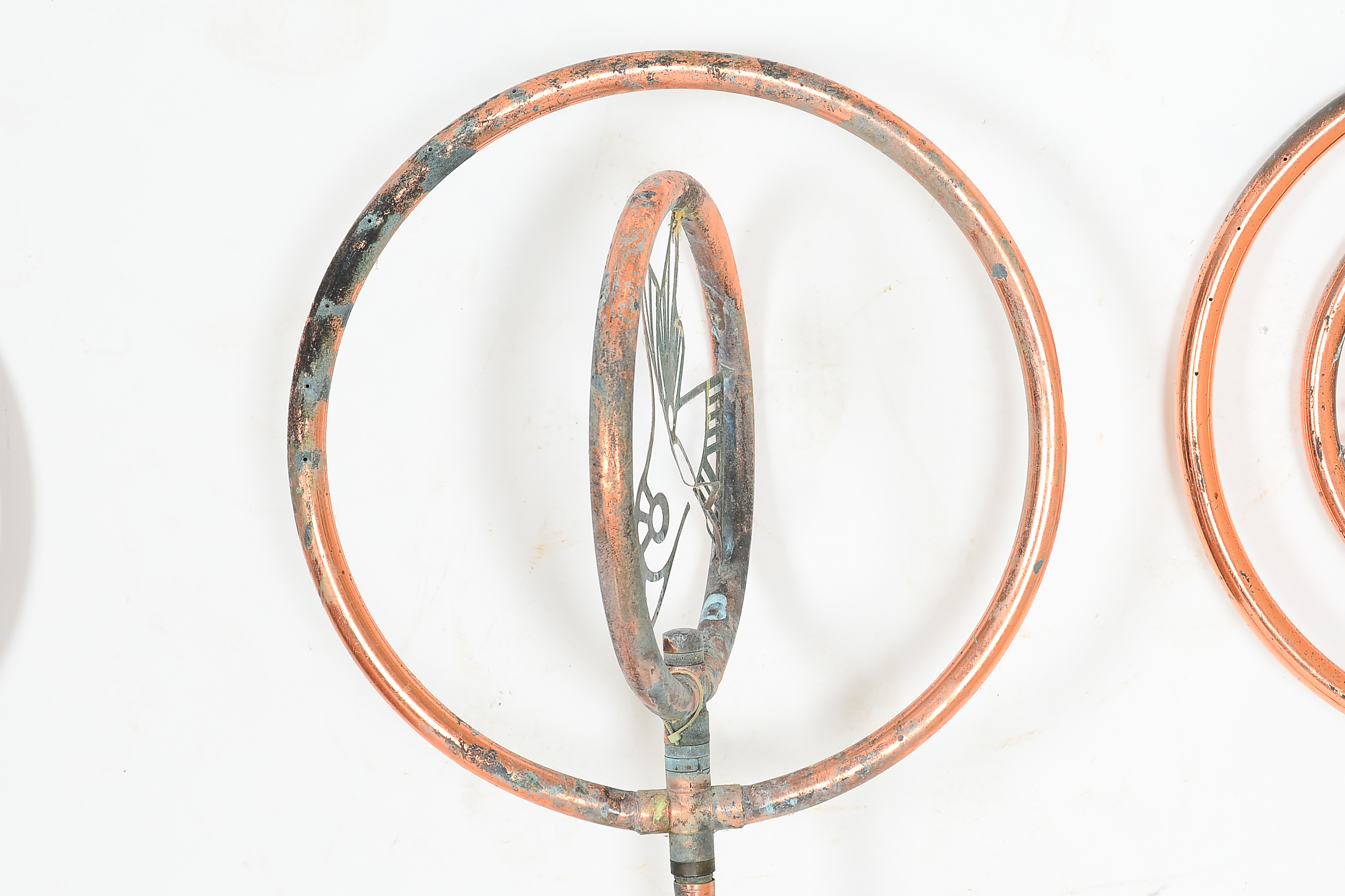 Trio of Decorative Copper Sprinklers