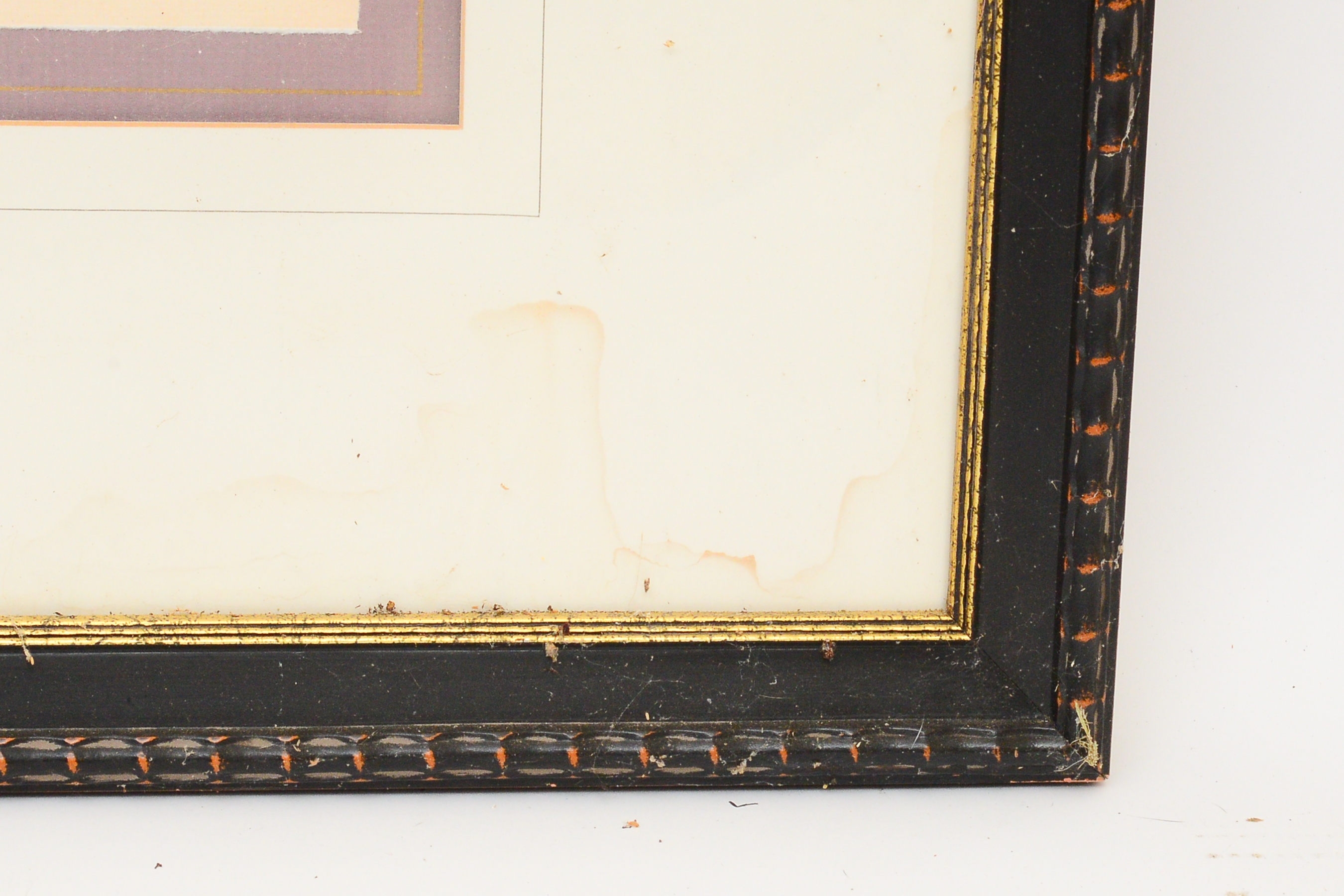 Large Framed Drawing of Men in Suits