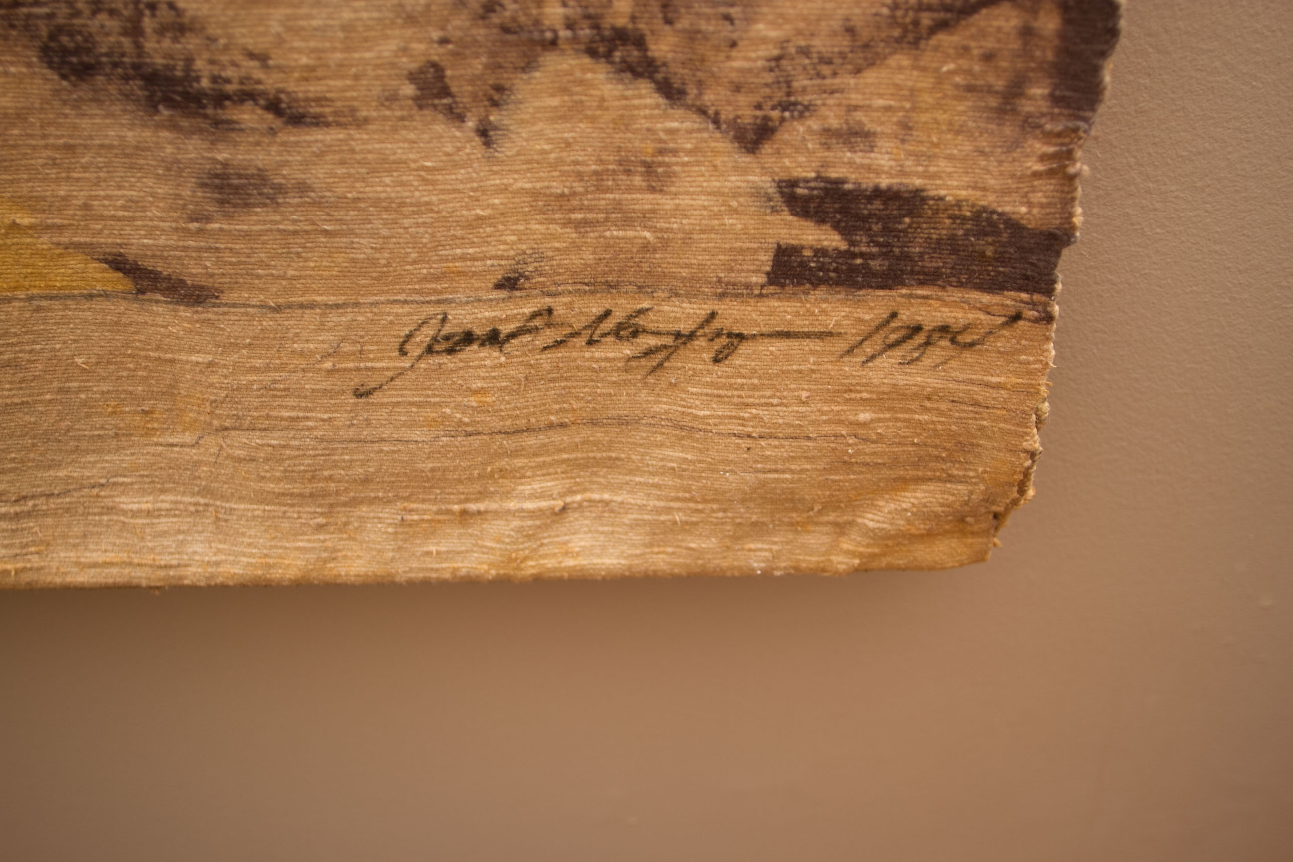 Painted Linen Wall Hanging