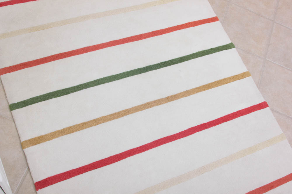 Tufted Striped Area Rug