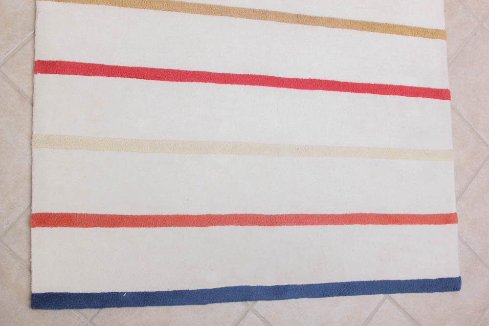 Tufted Striped Area Rug