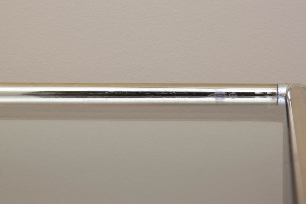 Gold Tone Glass Side Table