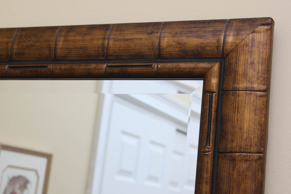 Bamboo Style Mirror