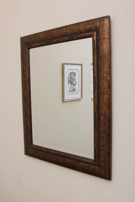 Bamboo Style Mirror