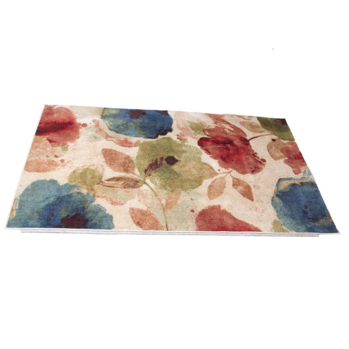 Machine Made "Watercolor Floral" Area Rug