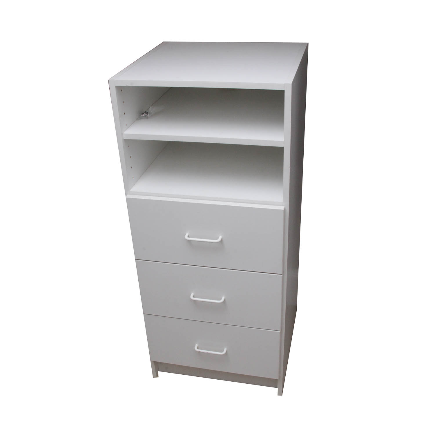 White Melamine Closet Organizer