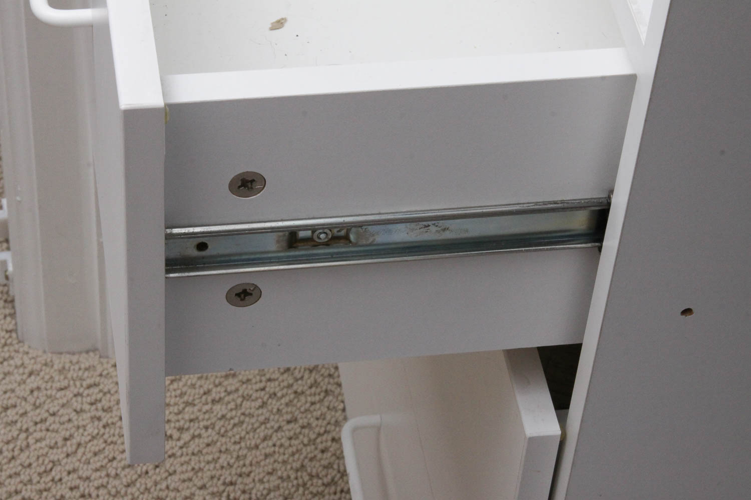 White Melamine Closet Organizer