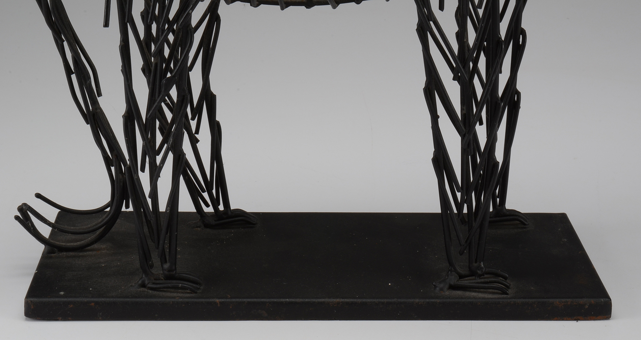 Modern Wire Lion Sculpture Attributed to C. Jere