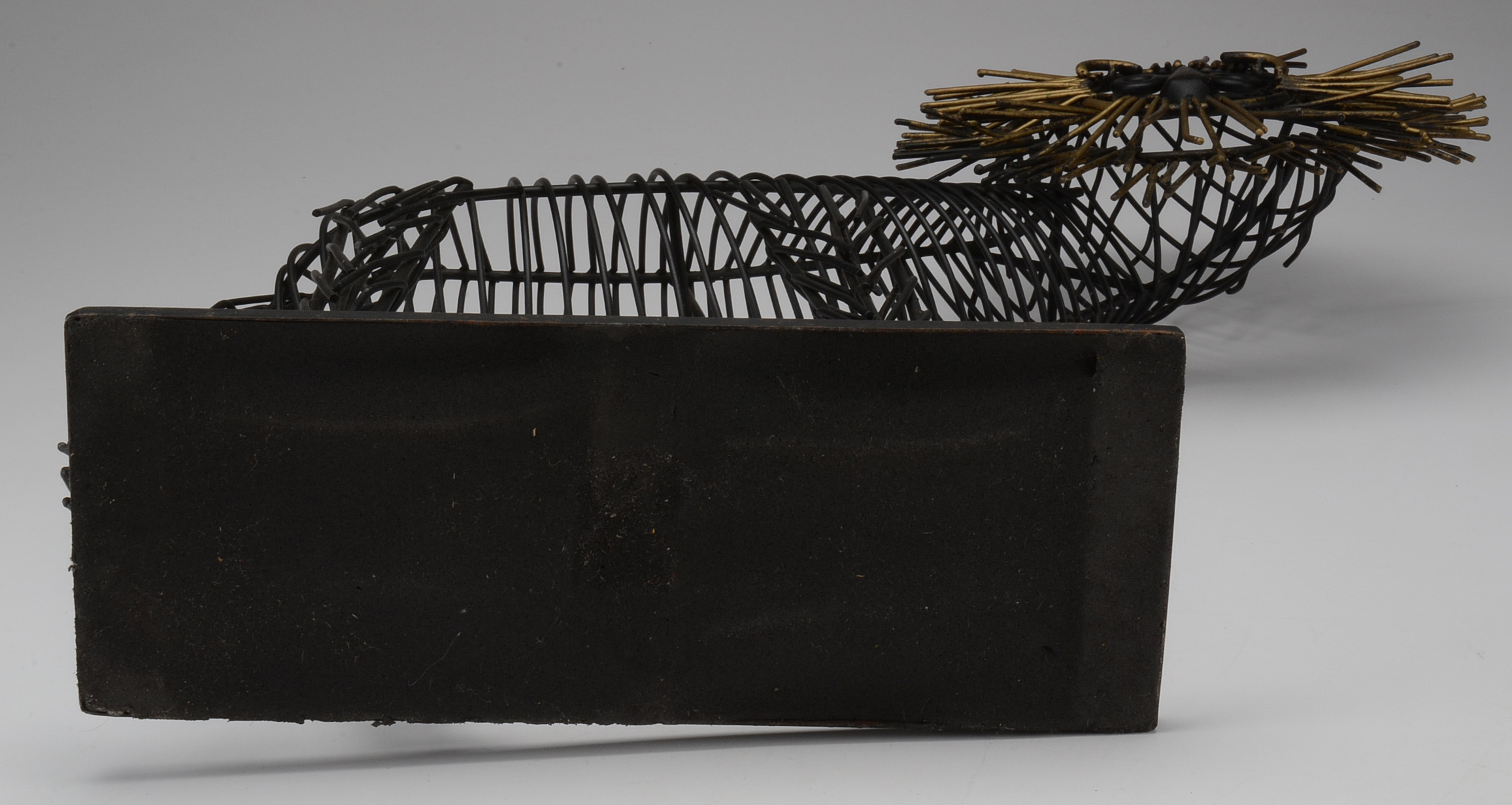 Modern Wire Lion Sculpture Attributed to C. Jere