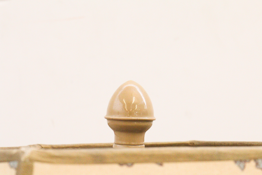 Country Style Enameled Metal  Lamp