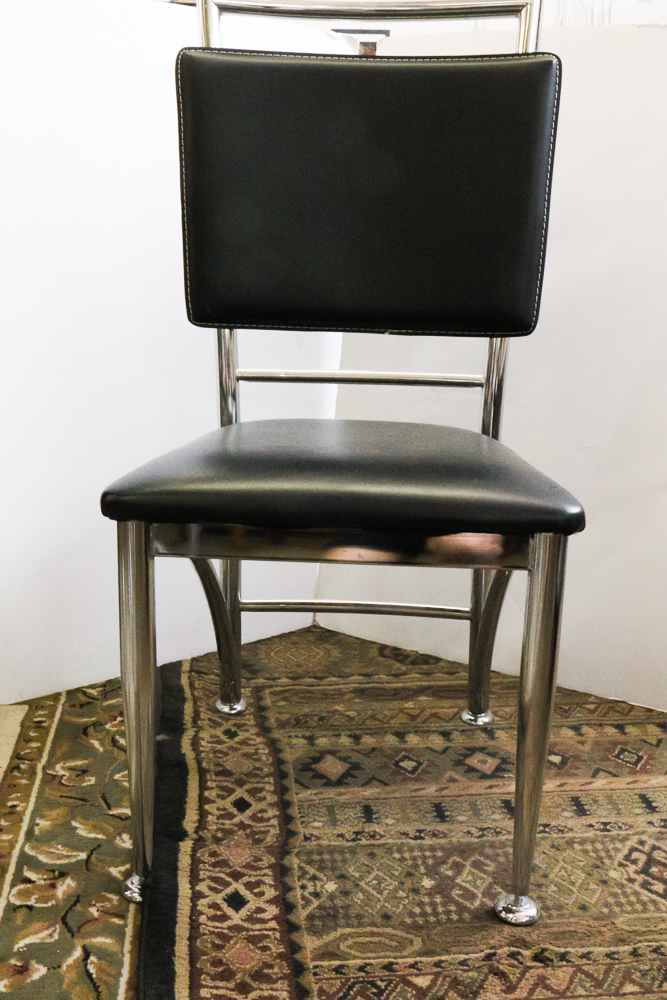 Glass Top Dining Table with Chairs