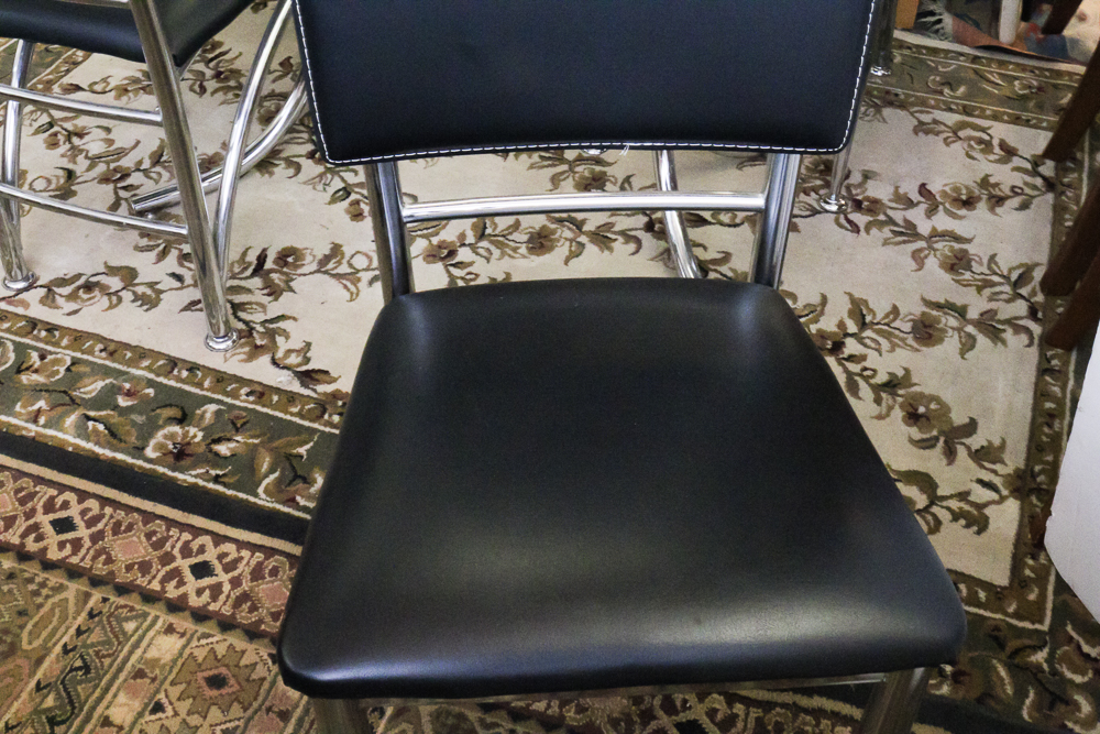 Glass Top Dining Table with Chairs