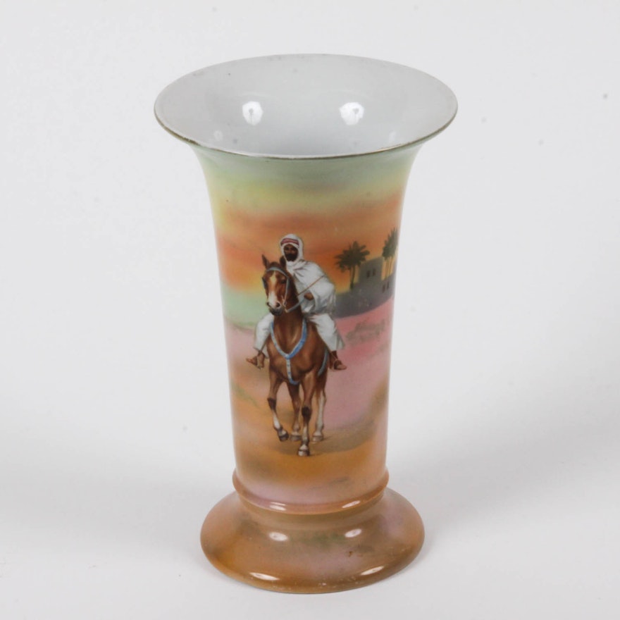 Royal Bayreuth Arabian Horseman Vase