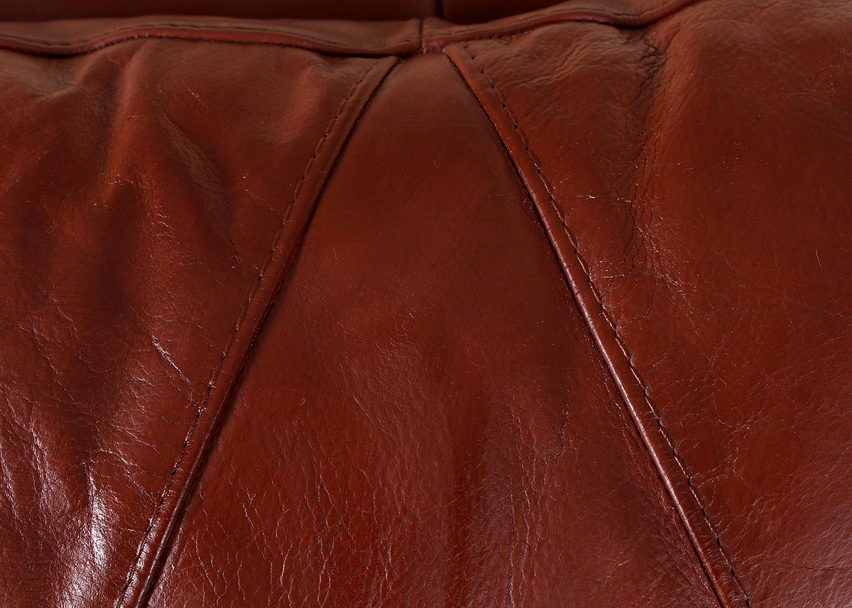 Saddle Brown Leather Sofa