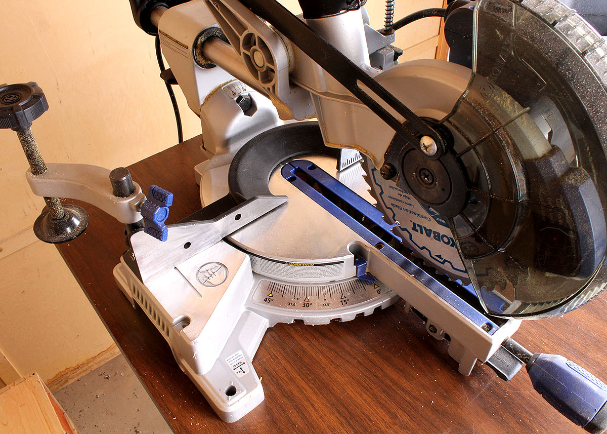 Kobalt 7 1/4" Sliding Compound Miter Saw with Laser Guide