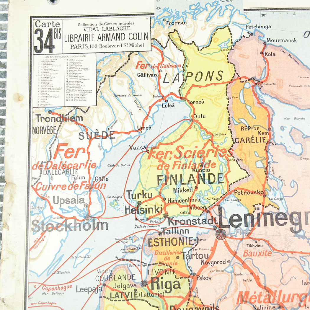 Vintage USSR Finlande 1939 "Winter War" Maps