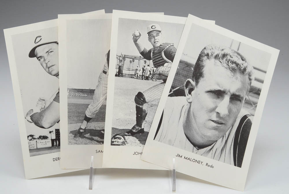 Two Mid 1960s Cincinnati Reds Player Photo Packs With Envelopes