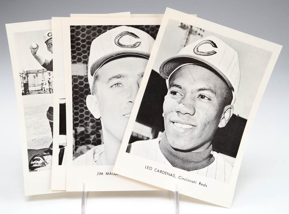 Two Mid 1960s Cincinnati Reds Player Photo Packs With Envelopes