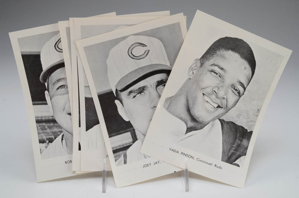 Two Mid 1960s Cincinnati Reds Player Photo Packs With Envelopes