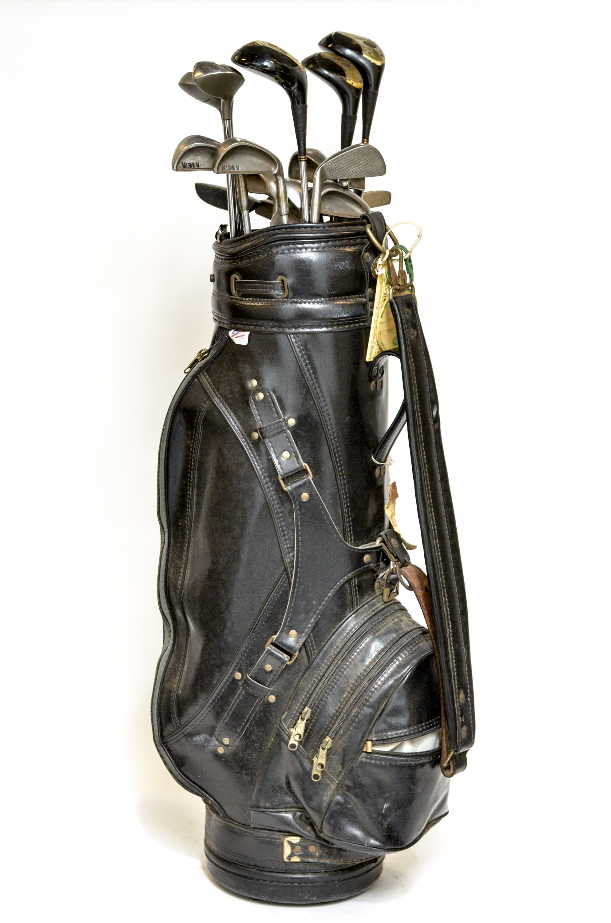 Set of Various Golf Clubs and Wilson Golf Bag