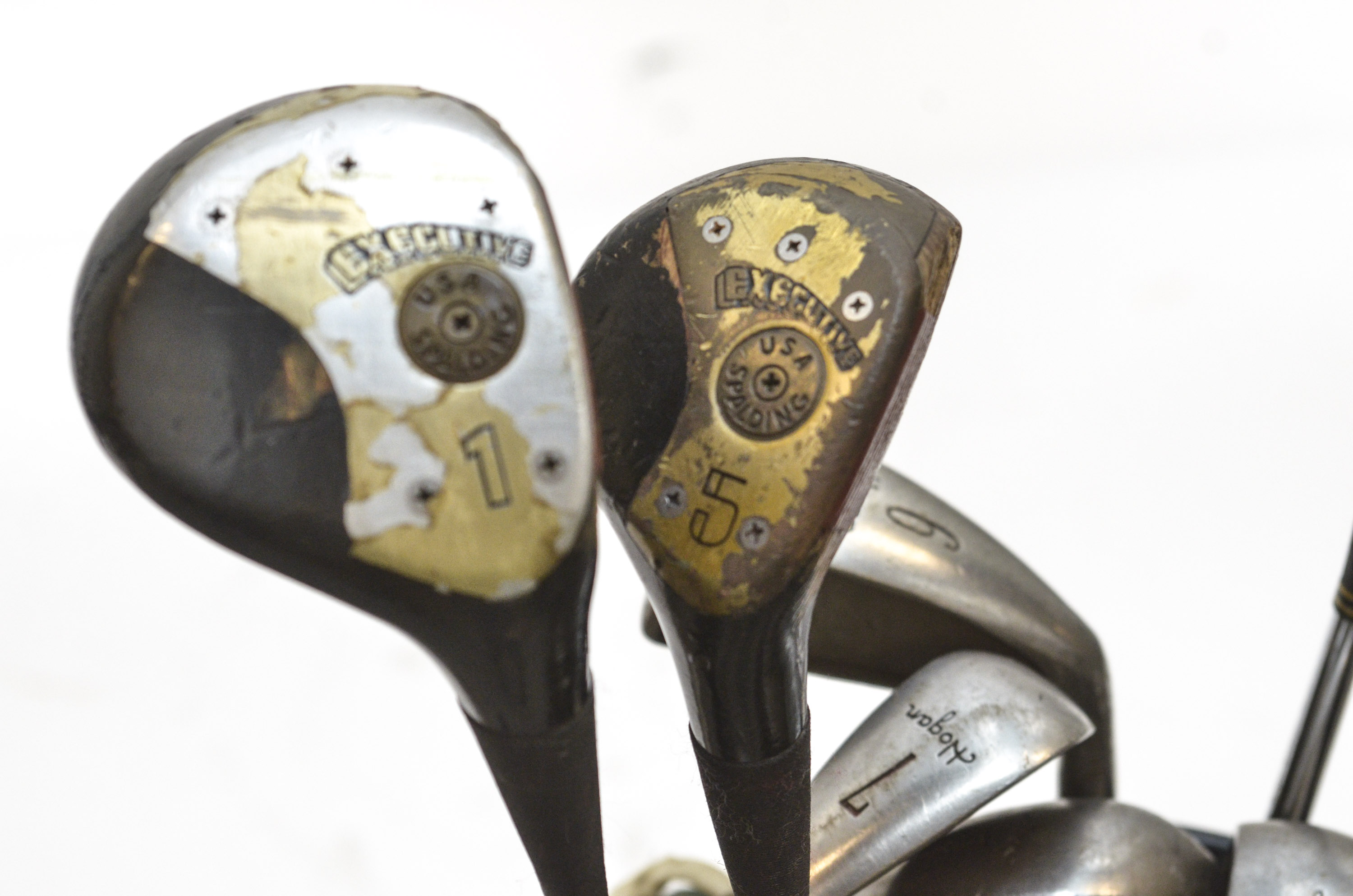 Set of Various Golf Clubs and Wilson Golf Bag