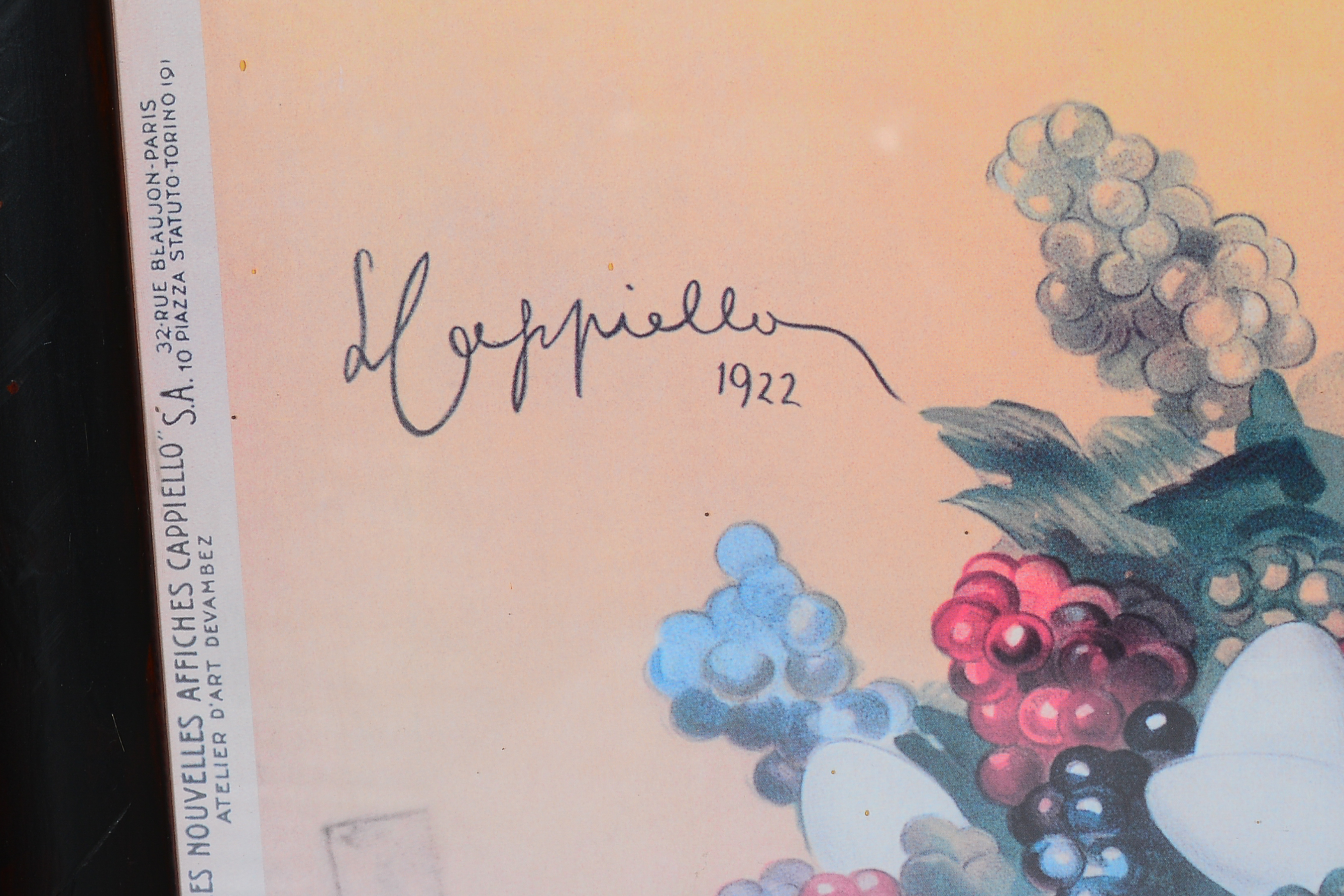 Cappiello 1922 Offset Lithograph