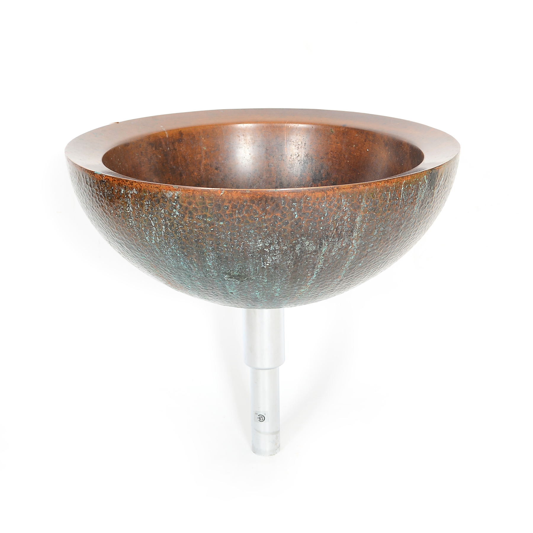 Double Walled Hammered Copper Vessel Sink