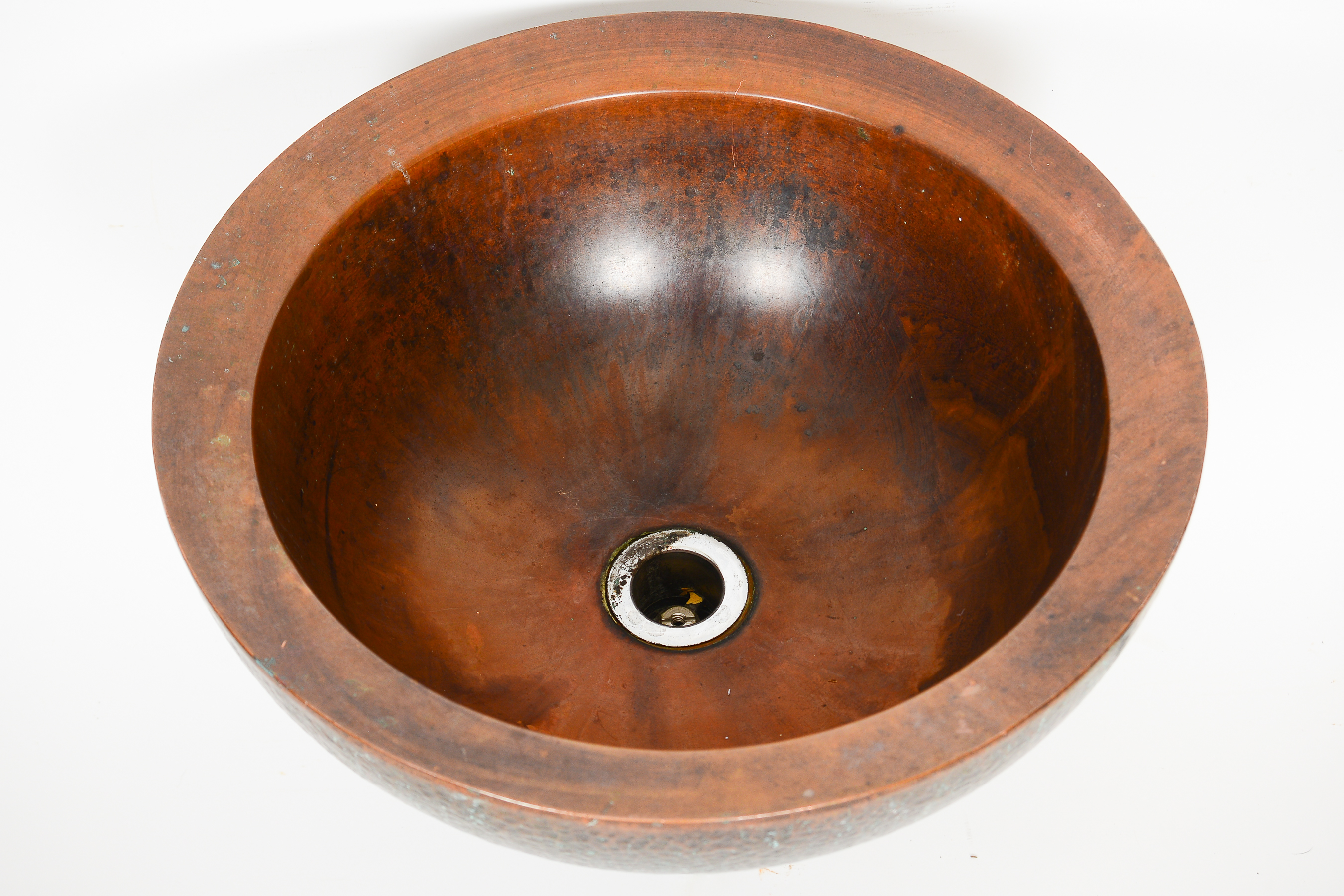 Double Walled Hammered Copper Vessel Sink