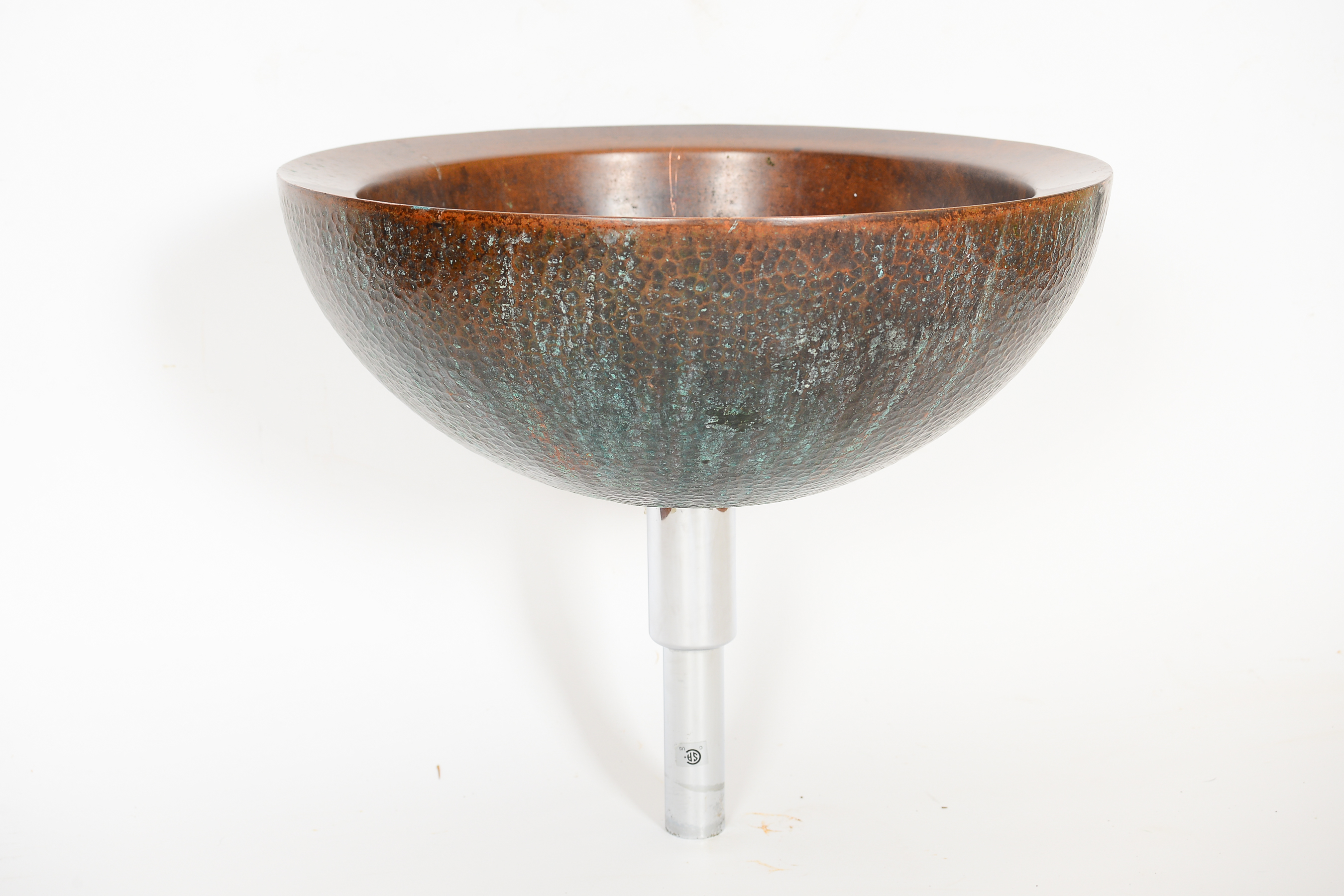 Double Walled Hammered Copper Vessel Sink