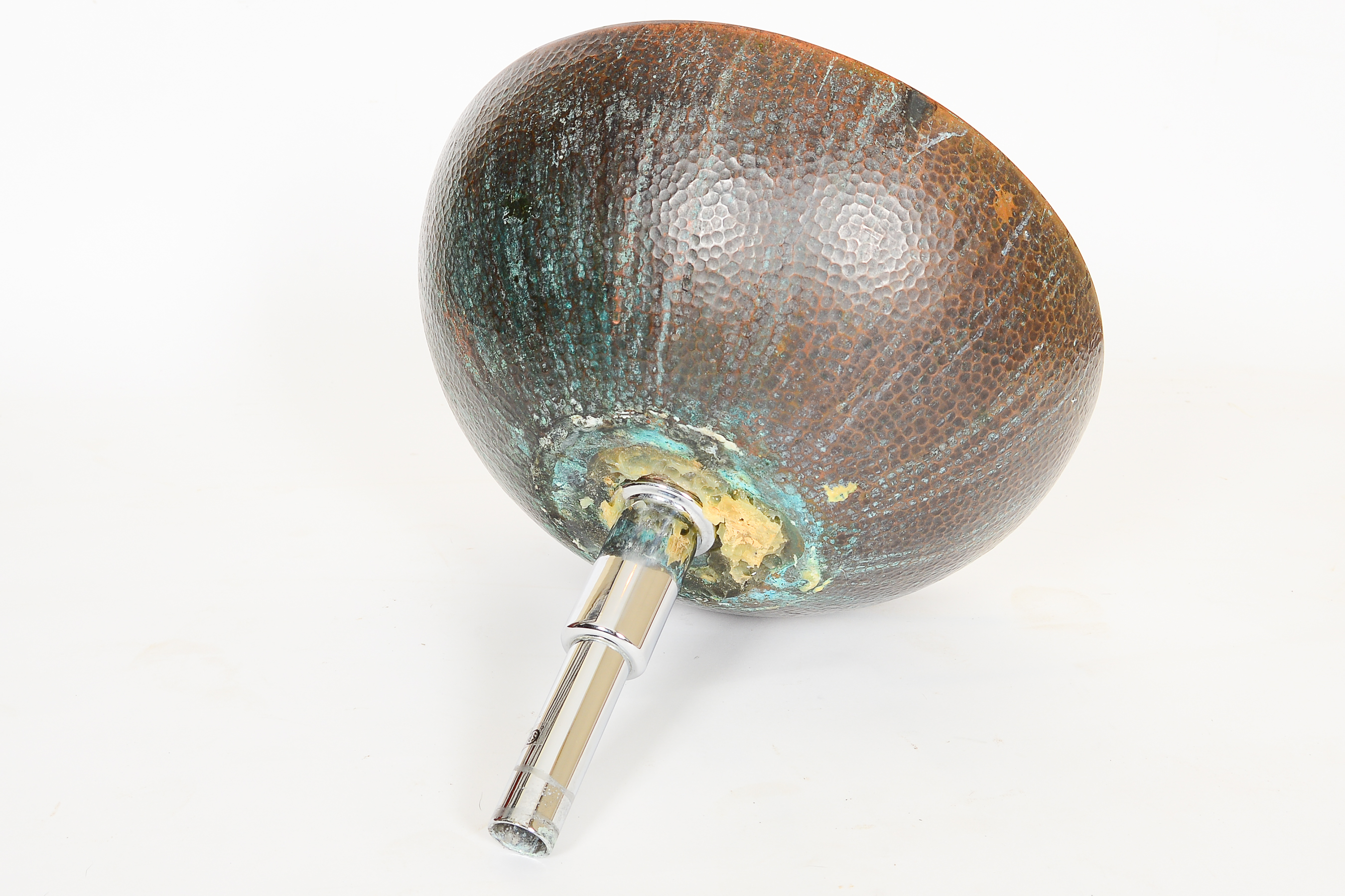 Double Walled Hammered Copper Vessel Sink