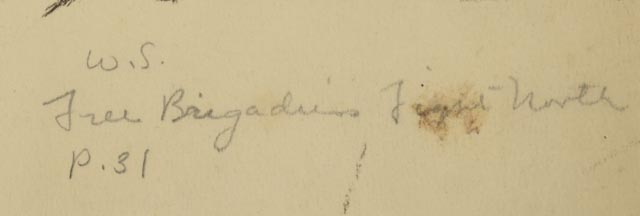 Lorence F. Bjorklund Pen & Ink Drawing "Free Brigadiers Flight North"