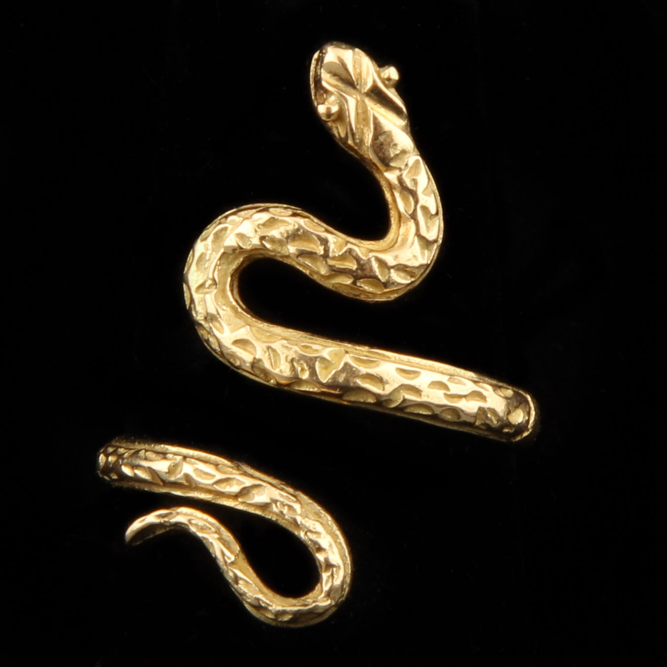 18K Yellow Gold Serpent Ring