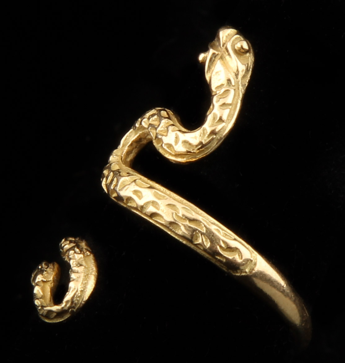 18K Yellow Gold Serpent Ring