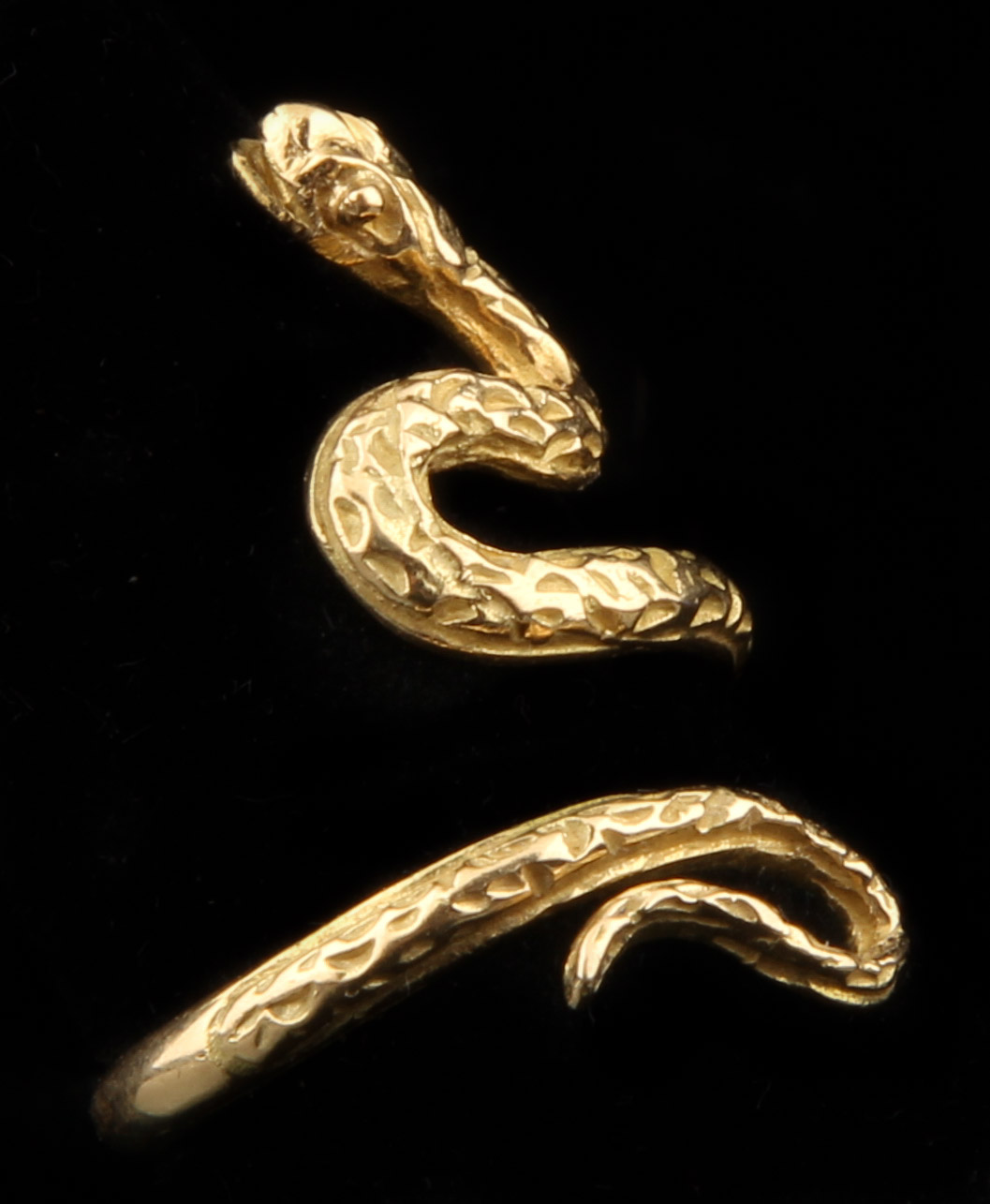 18K Yellow Gold Serpent Ring