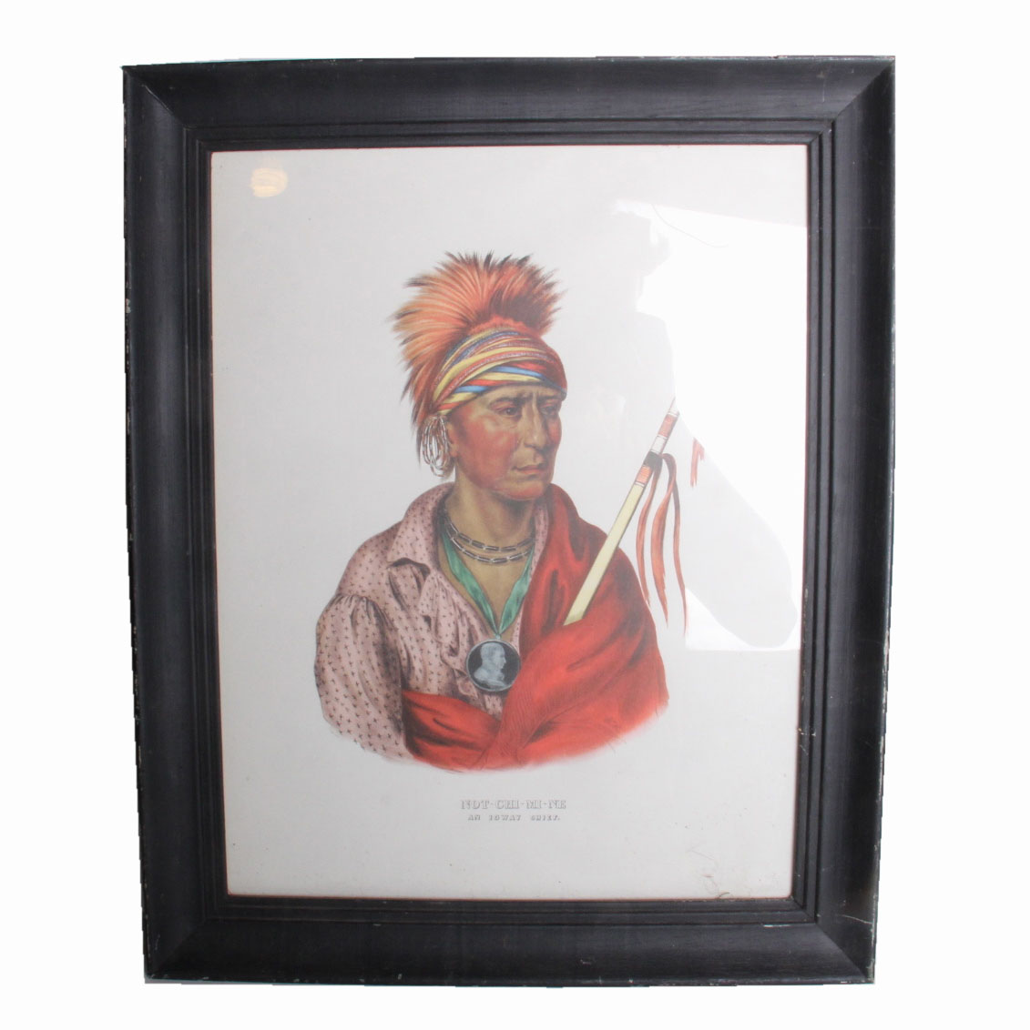 McKenney and Hall Print "Not-Chi-Mi-Ne, An Ioway Chief"