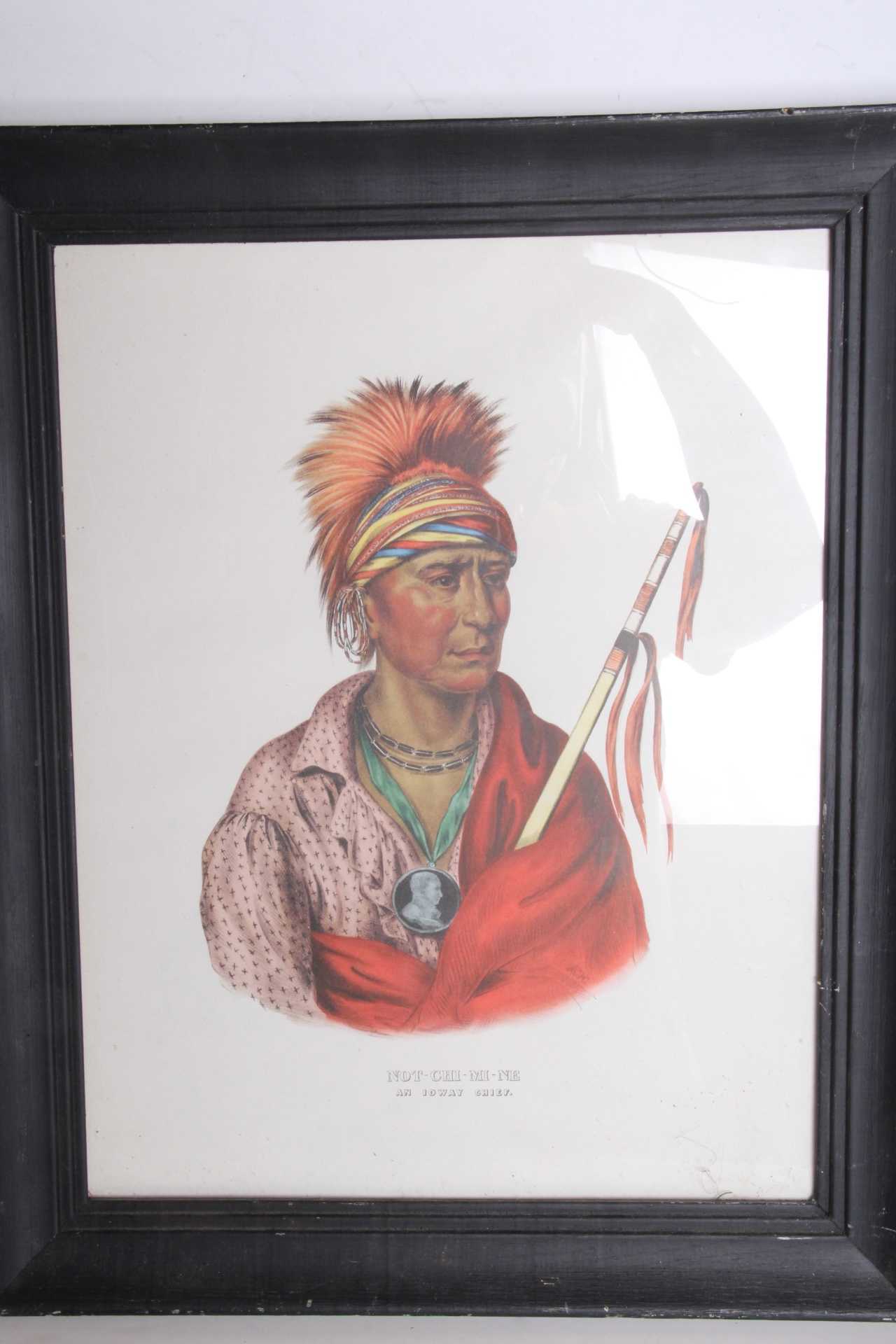 McKenney and Hall Print "Not-Chi-Mi-Ne, An Ioway Chief"
