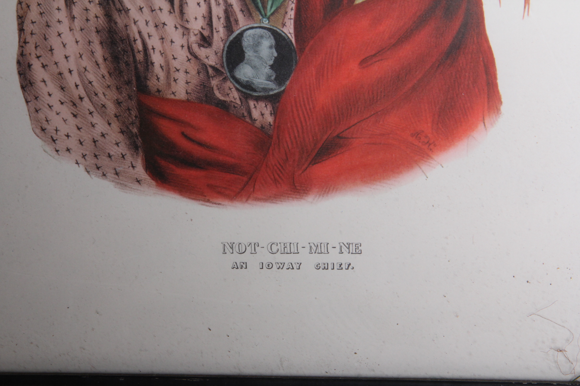 McKenney and Hall Print "Not-Chi-Mi-Ne, An Ioway Chief"