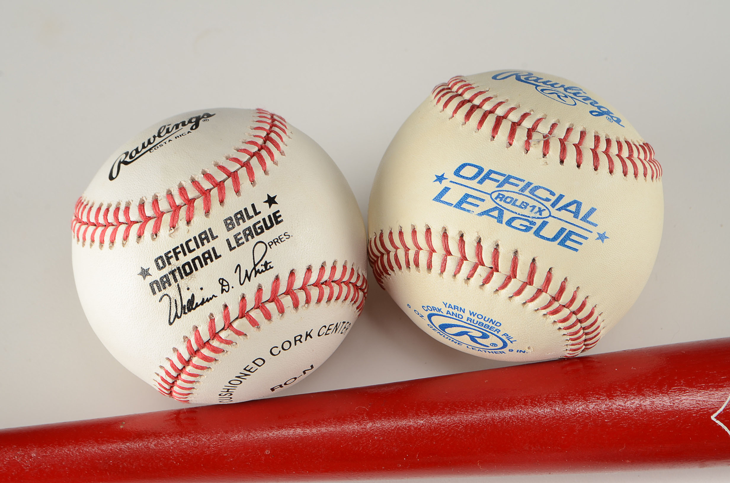 Morris, Armstrong Signed Baseballs, Photo Pins And '90 Mini Bat