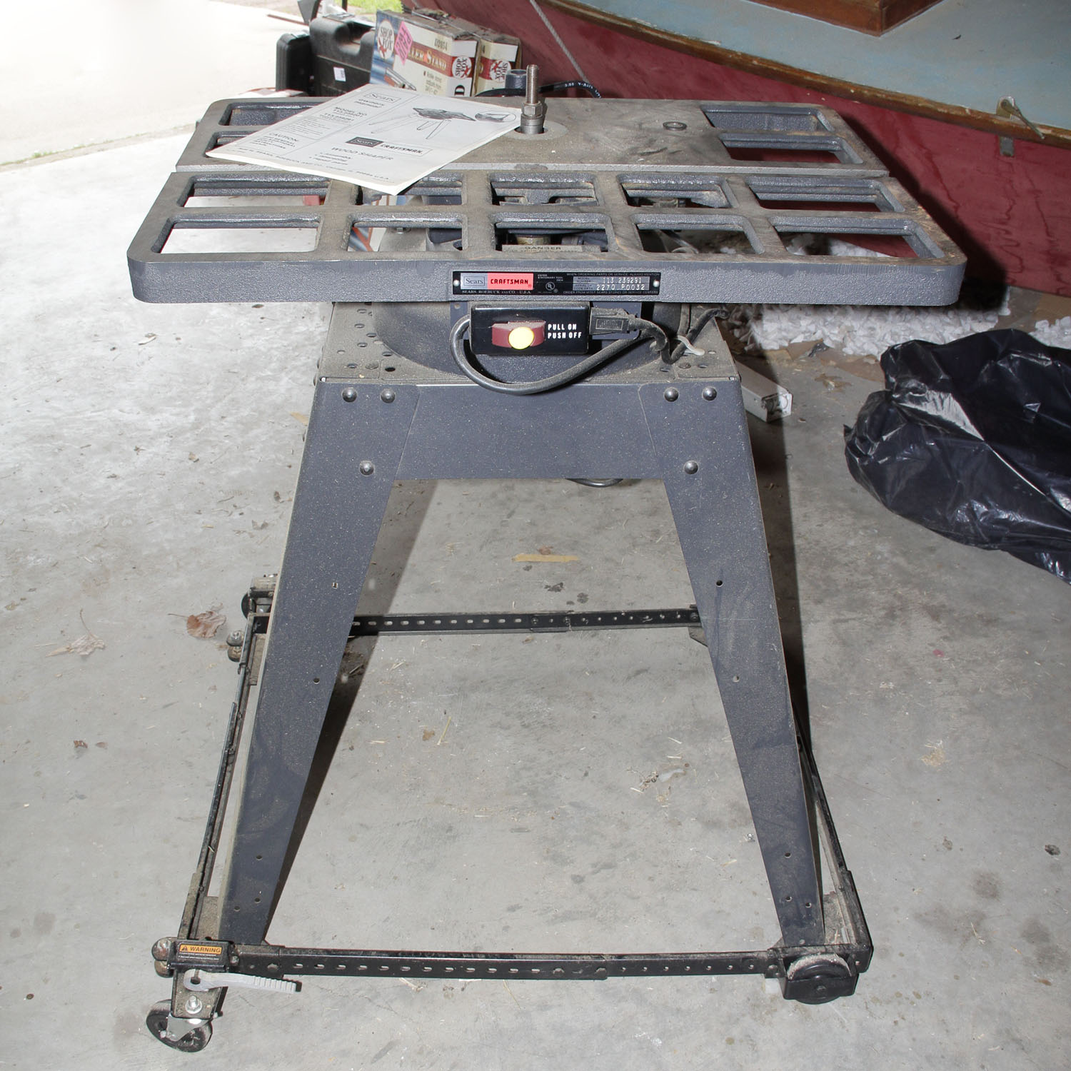 Sears Craftsman Wood Shaper Table with Motor