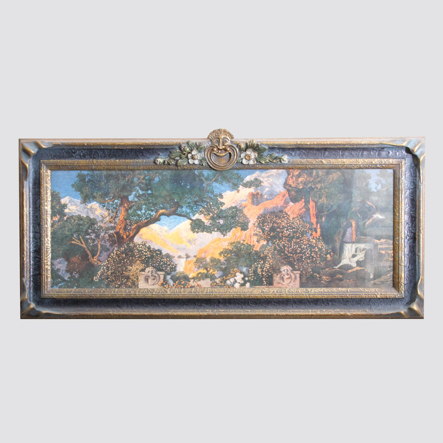 Vintage Maxfield Parrish Print in Handmade Frame