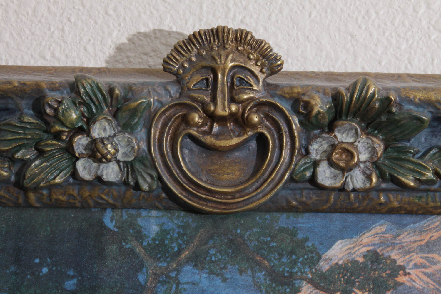 Vintage Maxfield Parrish Print in Handmade Frame