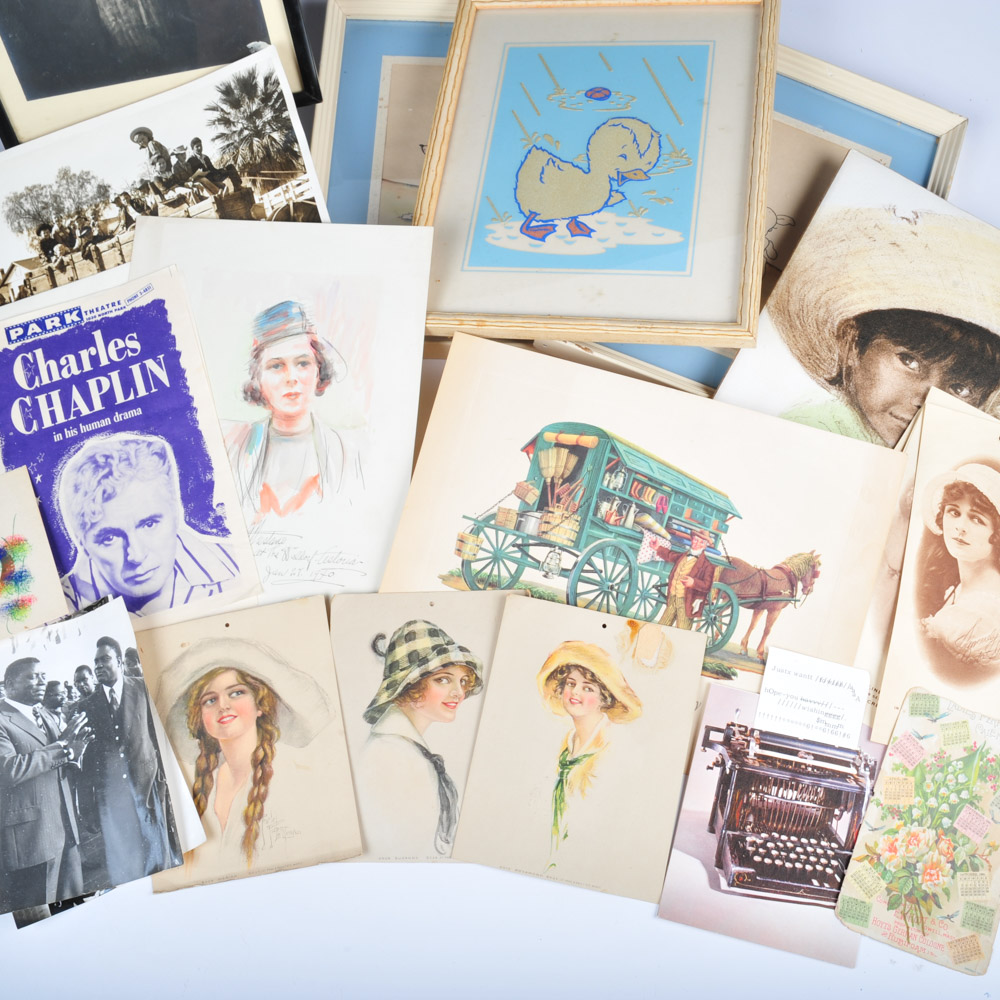 Collection of Unique Vintage Ephemera Featuring Tazouz